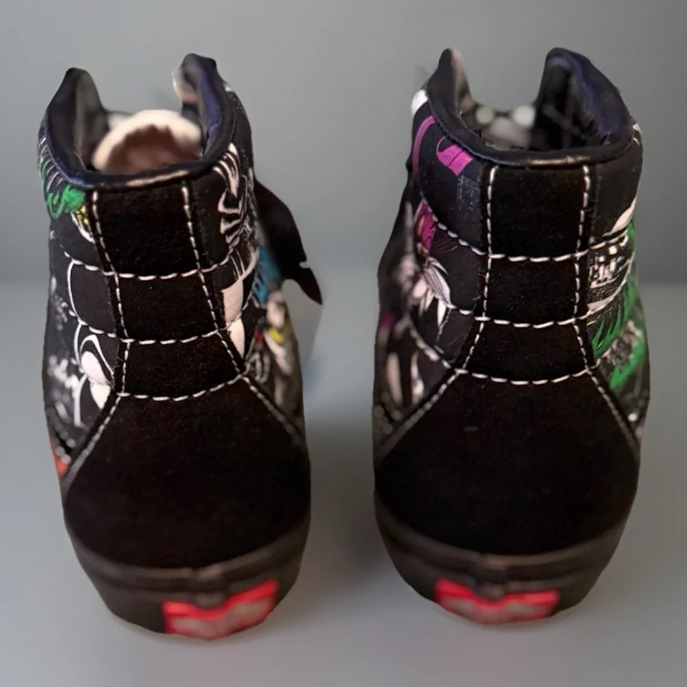 Vans X Disney 100 Villains Sk8 Hi Shoes Men's Size‎ 5 Womens 6.5 Black Sneakers